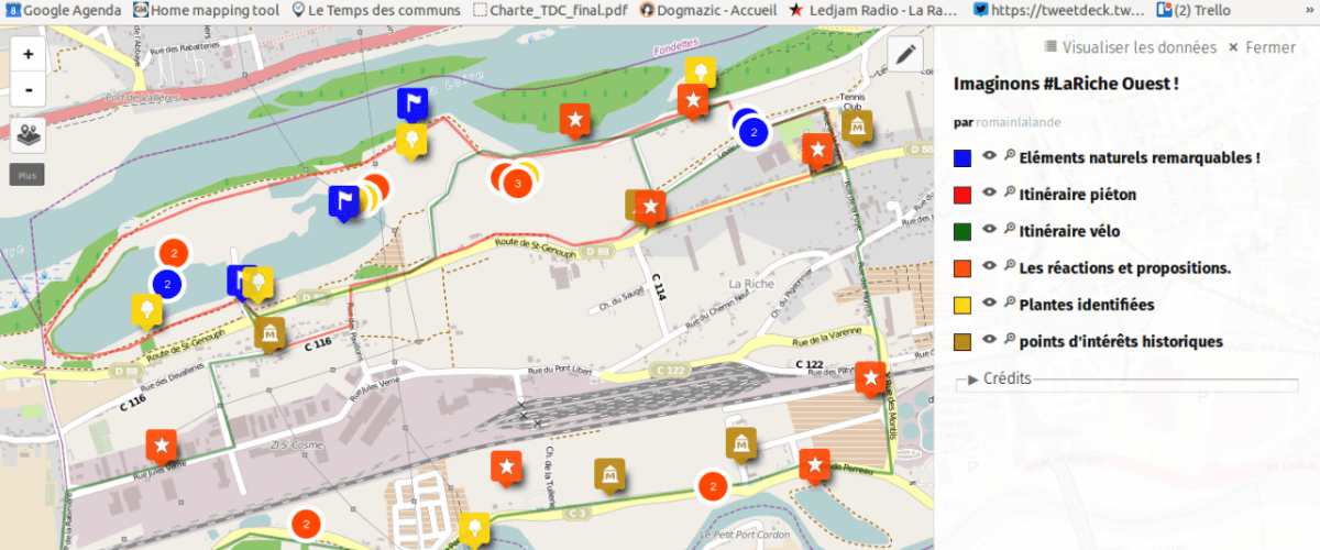 Affiche Bilan cartopartie La Riche Ouest 08/11/2015