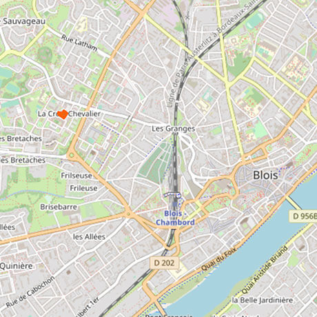 L'adresse sur une carte OpenStreetMap
