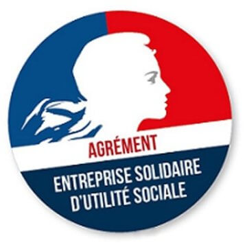 Logo : Agrément " Entreprise solidaire d’utilité sociale "